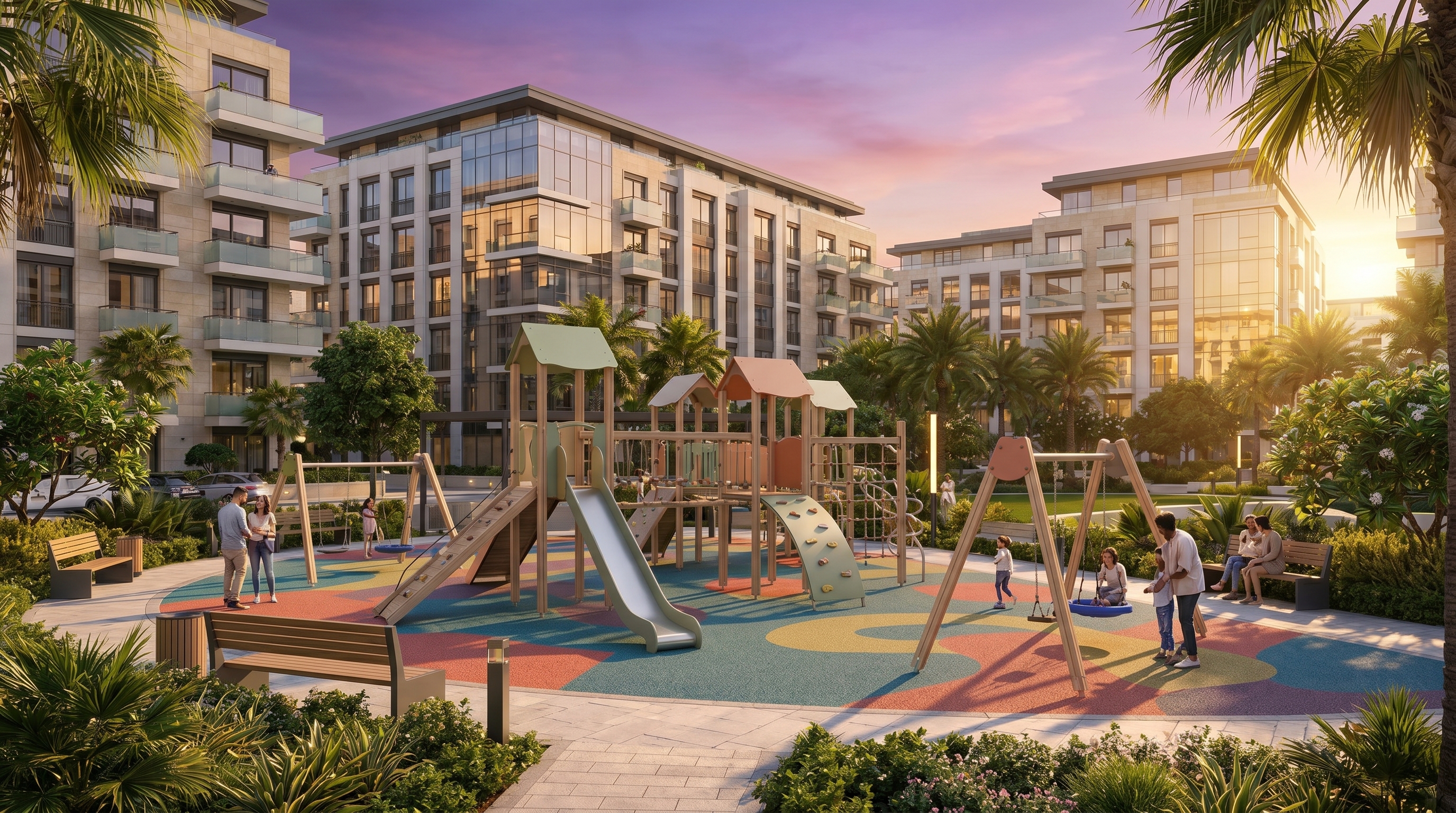 Modern children's playground